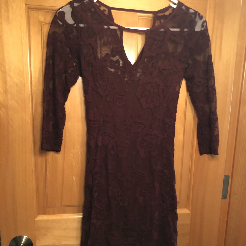 Hollister two layer lace dress